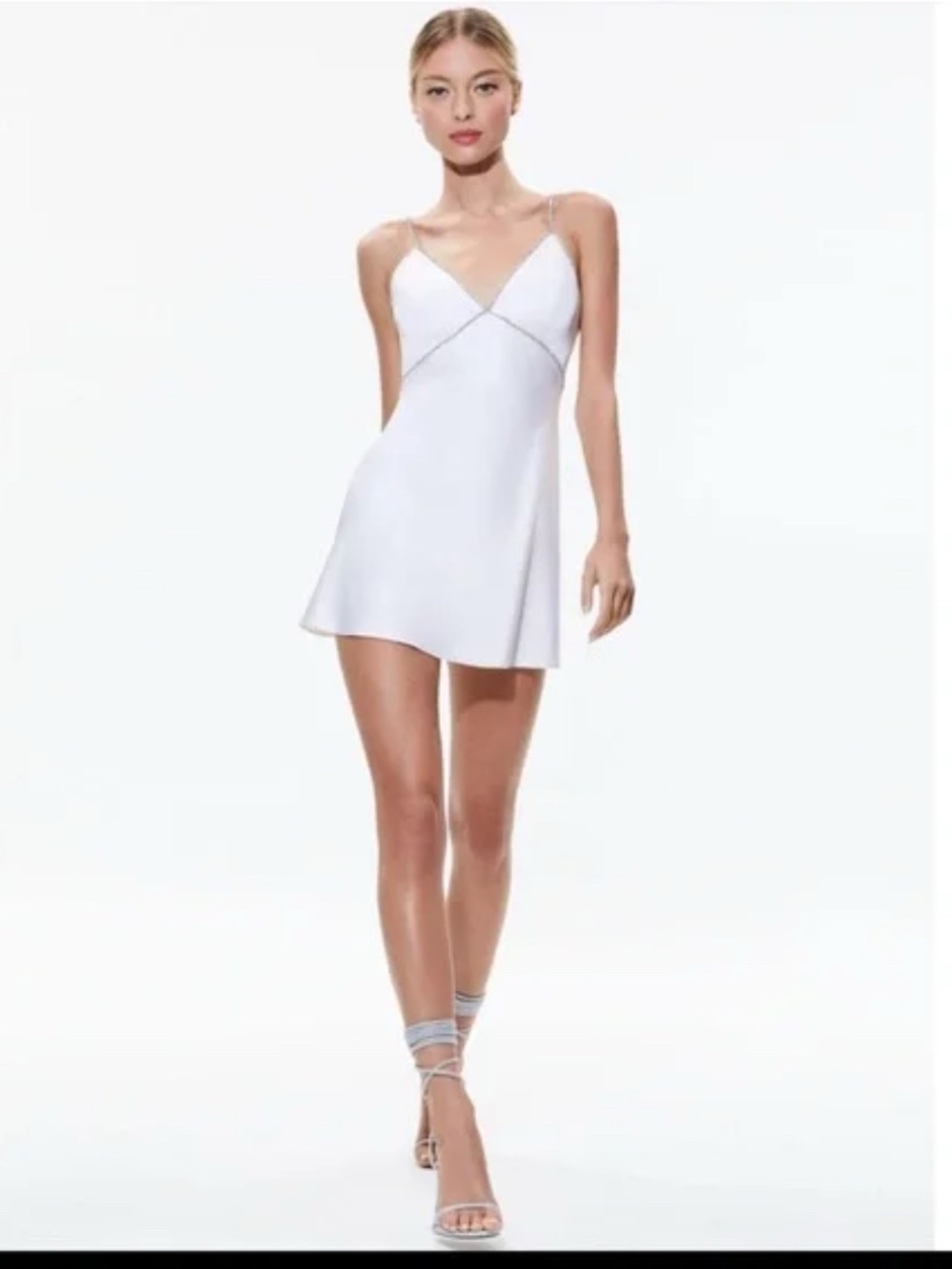 Alice + Olivia Julienne Mini Slip Dress